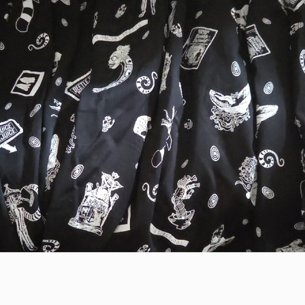 Vixen by Micheline Pitt Black and White A-Line Skirt